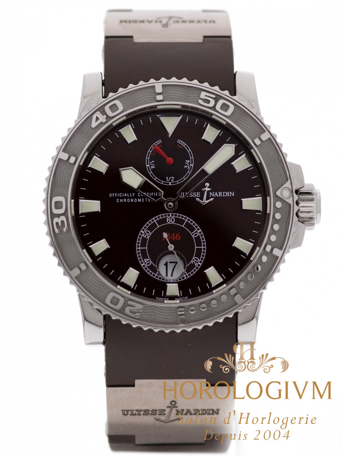 Ulysse  Nardin Maxi Marine Diver 42.7MM watch, silver