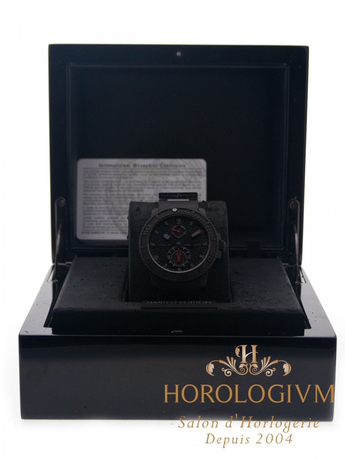 Ulysse Nardin Maxi Marine Diver Black Ocean Limited Edition 1846 pcs watch, black