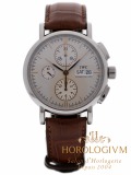 IWC Portofino Chronograph Day-Date 41MM watch, silver