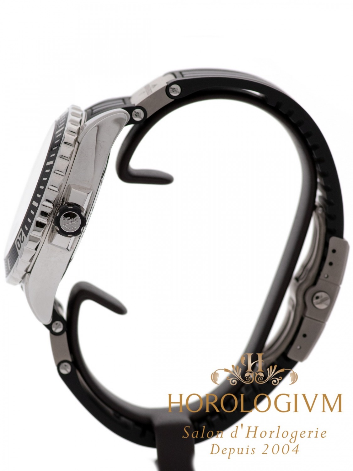 Ulysse Nardin Maxi Marine Diver Hispania Limited Edition 50 pcs Ref. 263-10 watch, silver (case) and black (bezel)