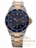 Rolex Submariner Two-Tone Ref. 16613 watch, two-tone (bi-colored) silver + yellow gold (case) and yellow gold + blue (bezel)