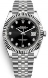 Rolex Datejust 41 MM Diamond Dial Ref. 126334 watch, silver