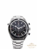 Omega Seamaster Planet Ocean Co-Axial Chronograph 45.5 MM Ref. 22105100 watch, silver (case) and black (bezel)