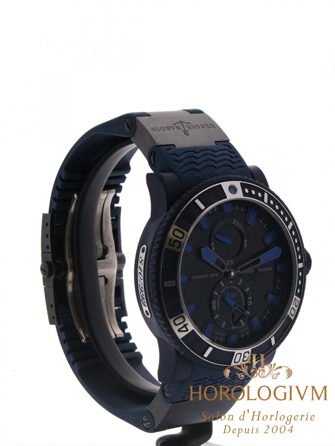 Ulysse Nardin Maxi Marine Diver “Blue Sea” Limited Edition 999 pcs watch, black