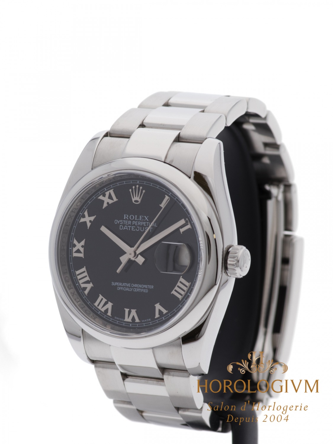 Rolex Datejust 36MM Black Dial 116200 watch, silver