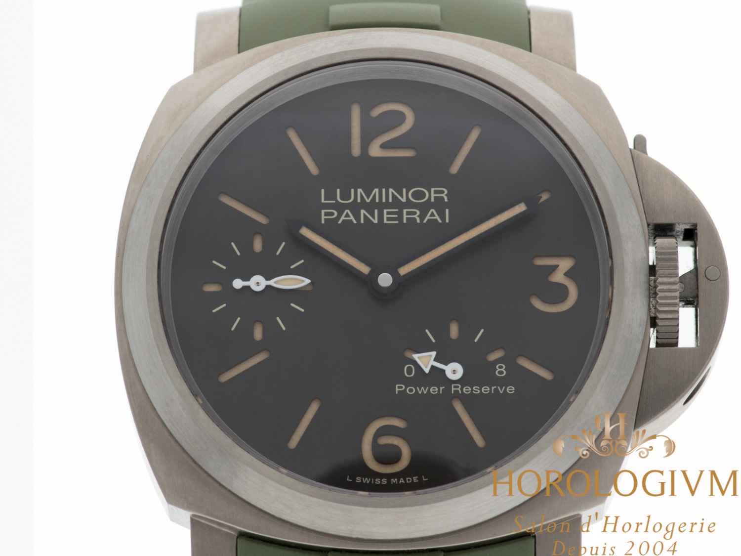 Panerai Luminor 8 Days Power Reserve Manual Winding Brown Dial 44