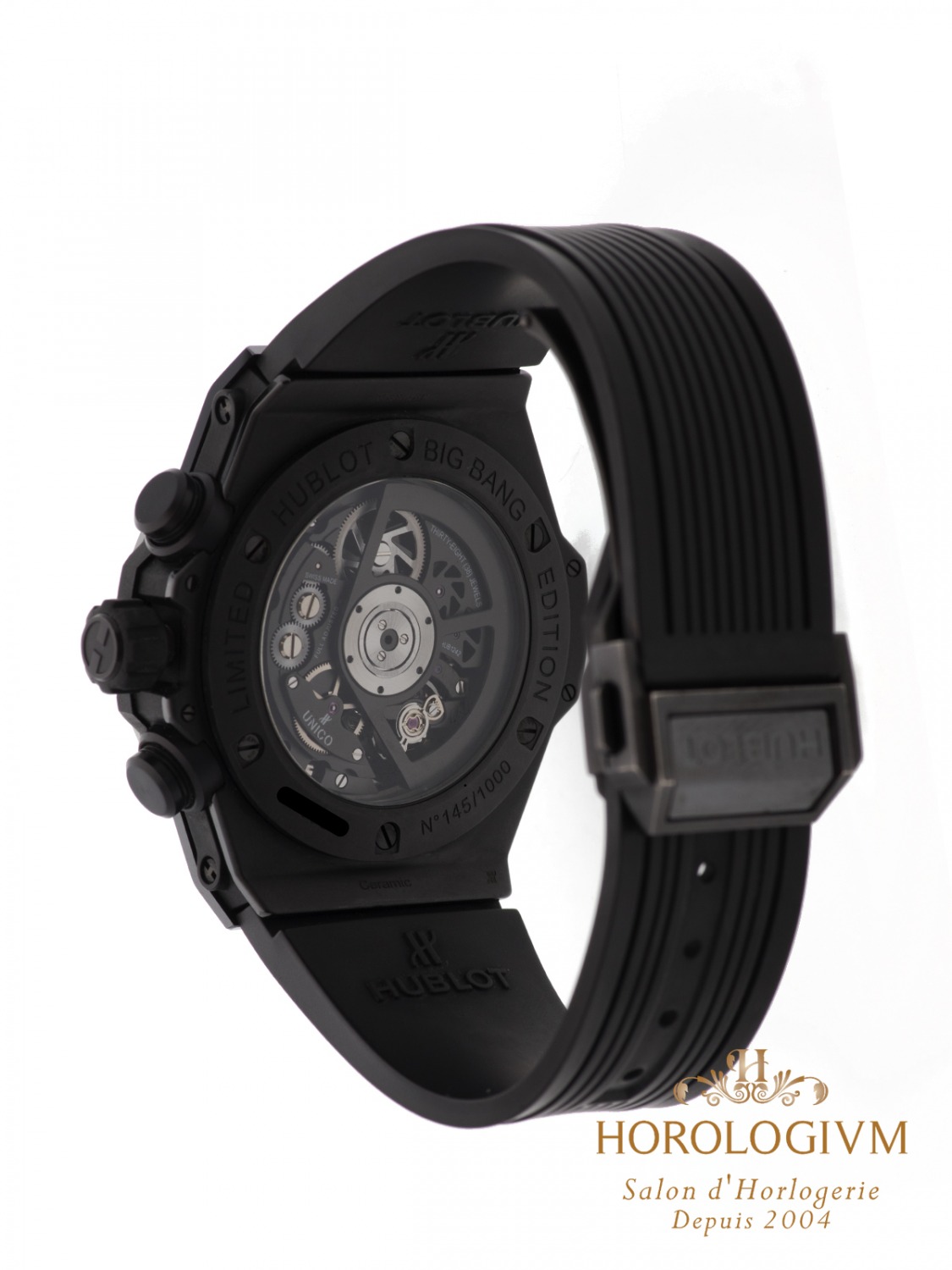 Hublot Big Bang Ceramic UNICO 45MM Ref. 411.CI.1110.RX Limited Edition 1000 pcs watch, brushed black
