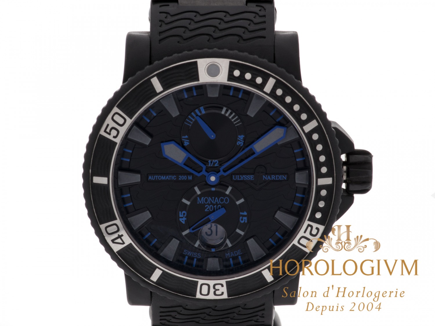 Ulysse Nardin Diver MONACO Yacht Show Limited 100 Pieces watch, black