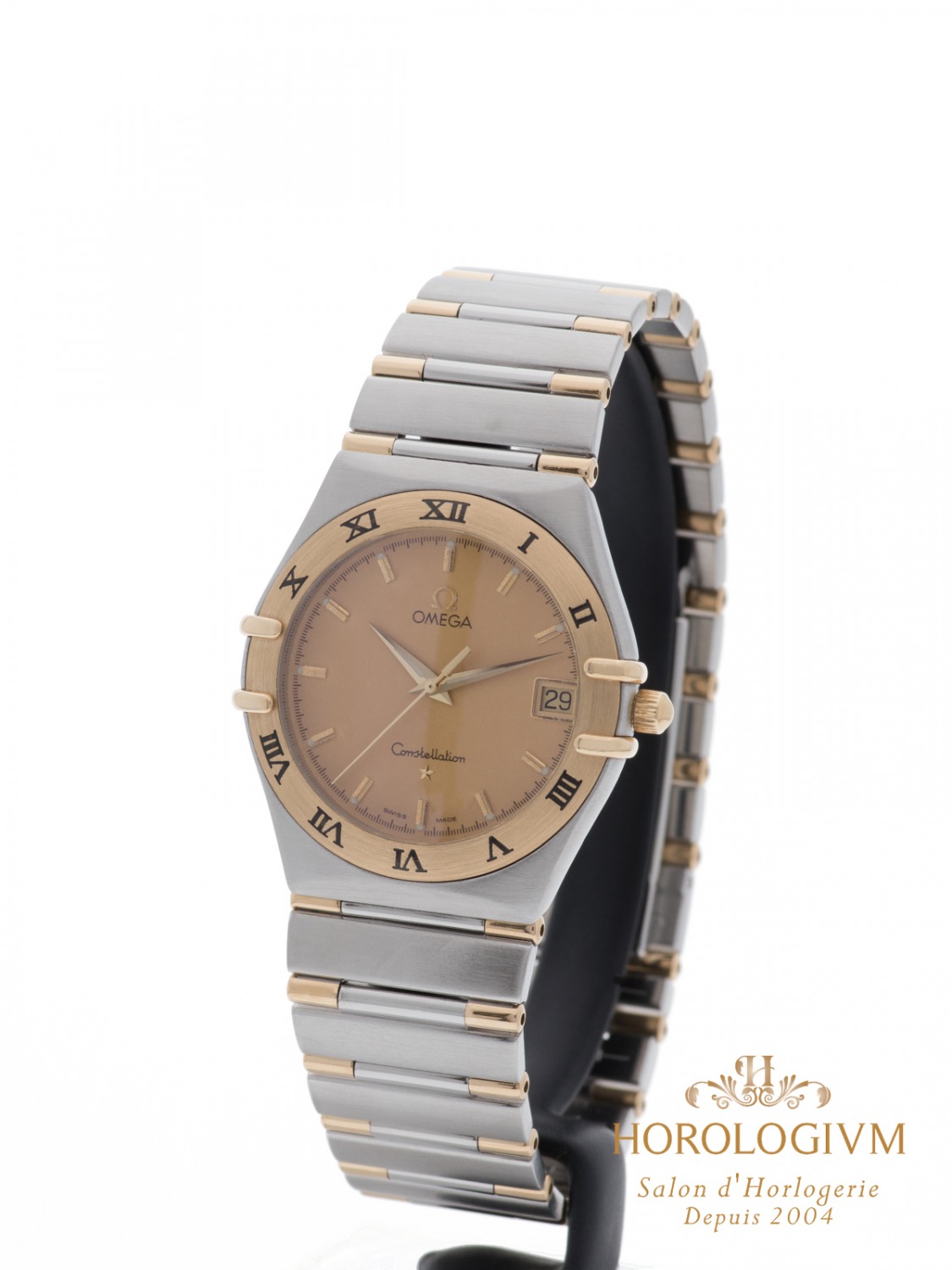 Omega Constellation Two-Tone 33.4MM Ref. 13121000 watch, two - tone (bi - colored) silver (case) and yellow gold (bezel)