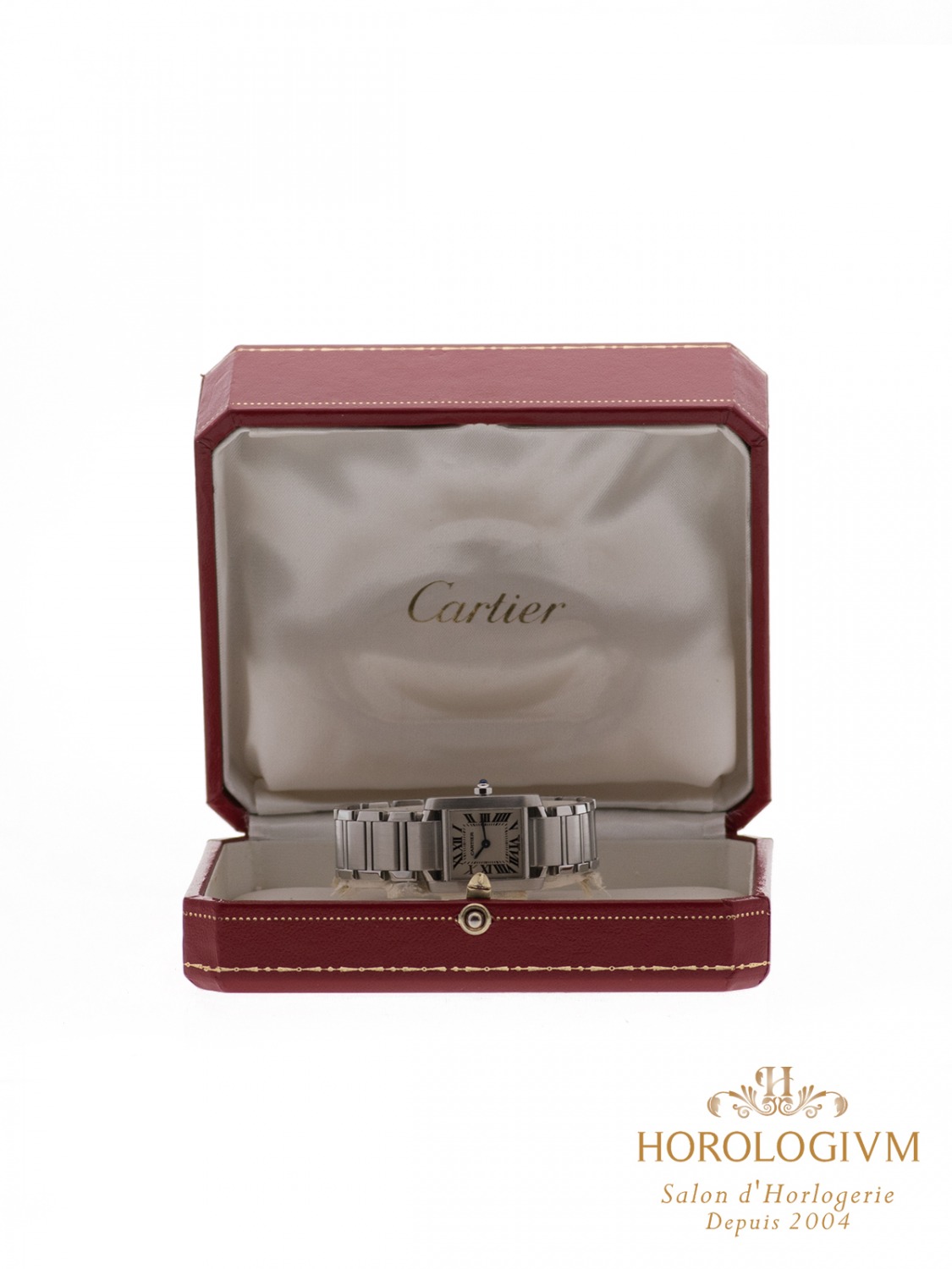 Cartier Tank Française Ref. 2384 Small Size watch, silver