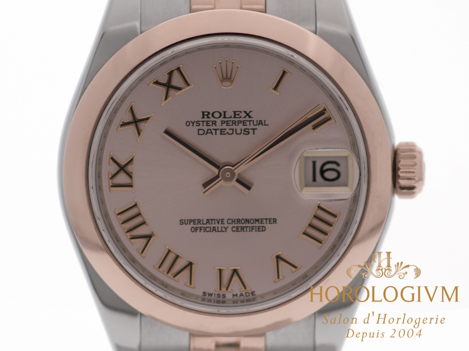 Rolex Datejust TWO-TONE 31MM Ref. 178241 watch,  two - tone (bi - colored) silver (case) and rose gold (bezel)