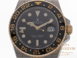 Rolex GMT Master II TwoTone Ref. 116713LN watch, two-tone (bi-colored) silver and yellow gold