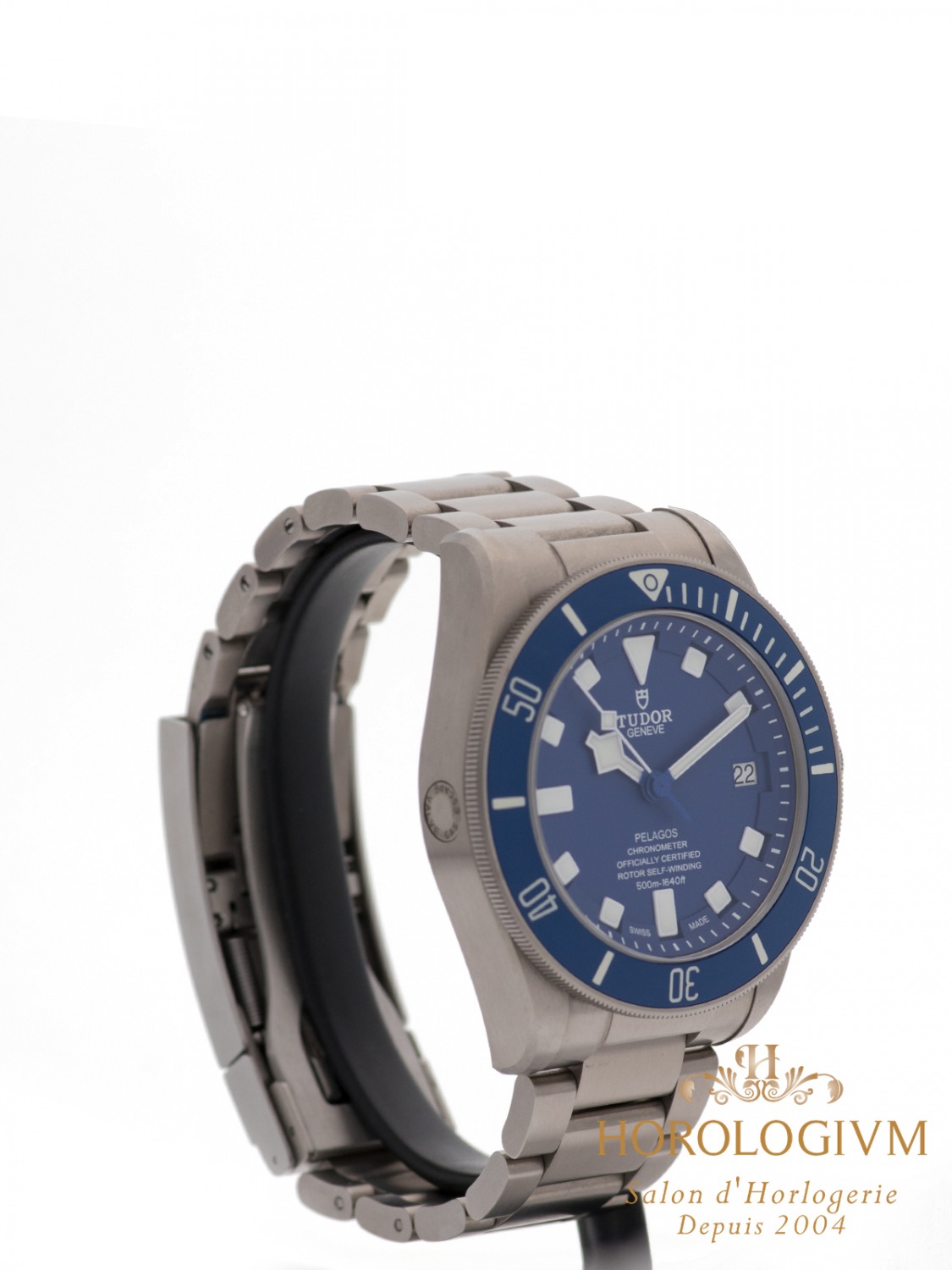 Tudor Pelagos REF. M25600TB-0001 watch, brushed silver (case) and brushed silver & blue (bezel)