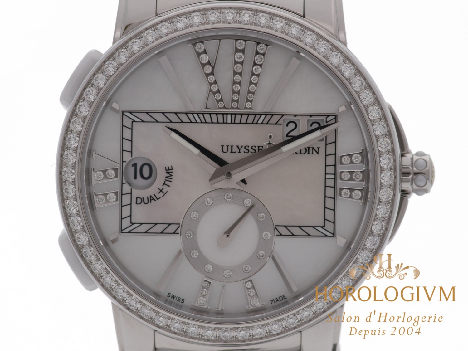 Ulysse Nardin Executive Dual Time 40MM Ref. 243-10B 7/391 watch, silver