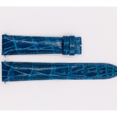 Leather Franck Muller Strap, glossy blue