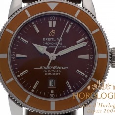 Breitling SuperOcean Heritage 46MM Ref. A17320 watch, silver (case) and silver & brown (bezel)