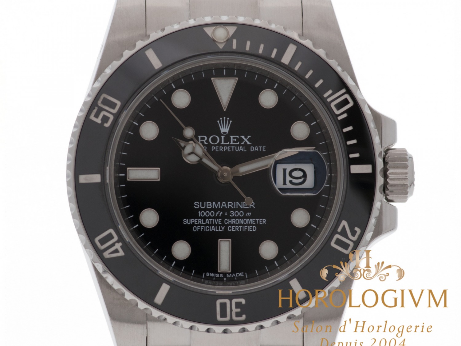 Rolex Oyster Perpetual Date Submariner 40MM Ref. 116610LN watch, siver (case) and silver & black (bezel)