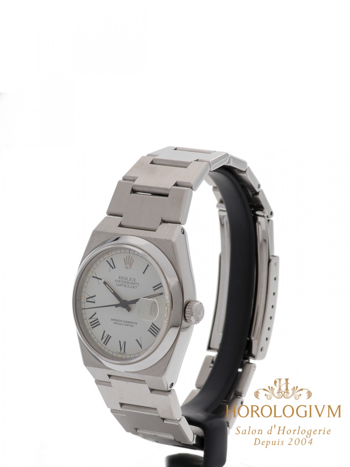 Rolex Oysterquartz Datejust 36MM Ref 17000 watch, silver