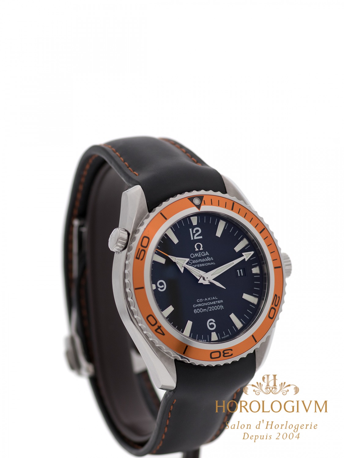 Omega Seamaster Planet Ocean 45.5MM Ref. 29005091 watch, silver (case) and silver + orange (bezel)