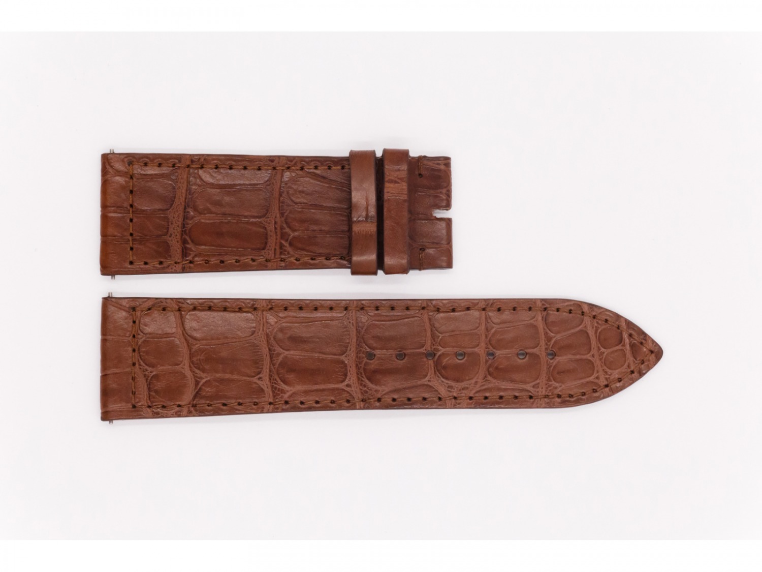 Leather Franck Muller Strap, light brown