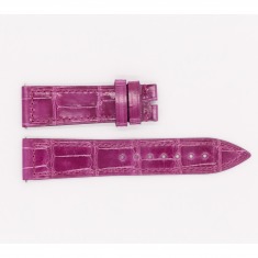 Leather Franck Muller Strap, glossy purple