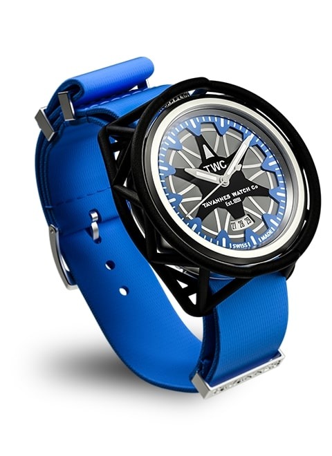 Tavannes Buggy Quartz Composite watch, blue (blue dial)