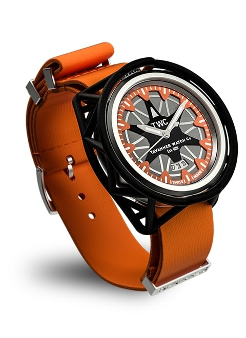 Tavannes Buggy Quartz Composite watch, orange (orange dial)