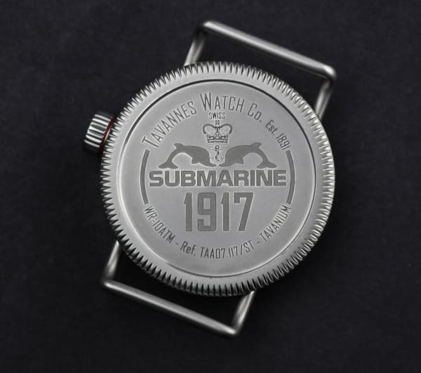 Tavannes Submarine 1917 TAVANIUM watch, white