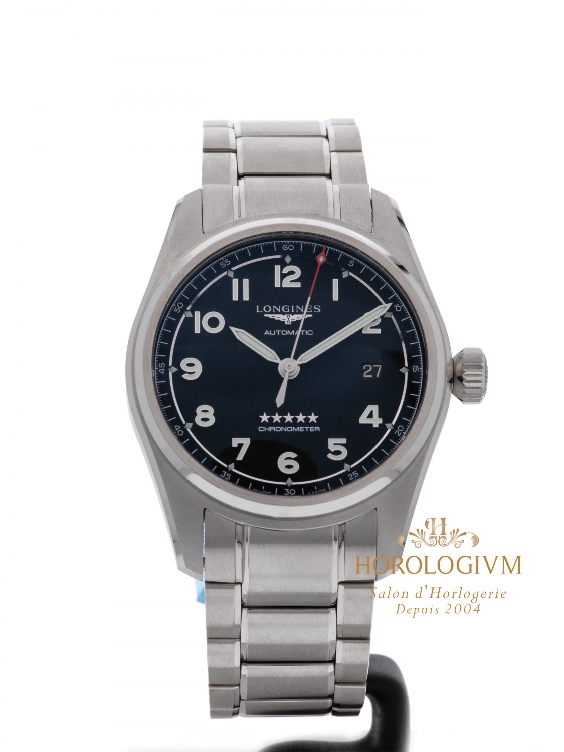 Longines Spirit 40 MM Ref. L3.810.4 watch, silver