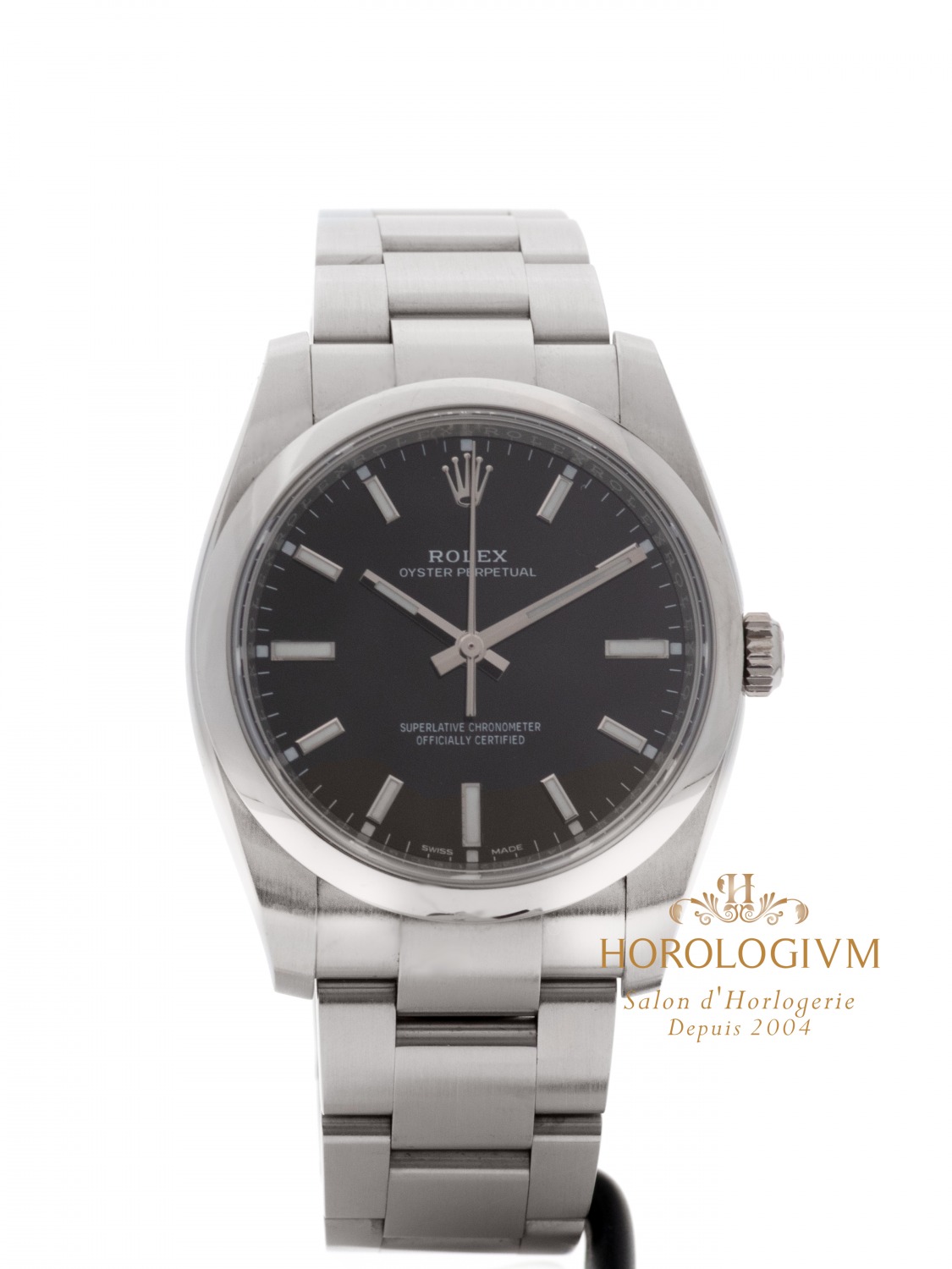 Rolex Oyster Perpetual 34 MM Ref. 114200 watch, silver