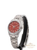 Rolex Oyster Perpetual Red Dial 31MM REF. 277200 watch, silver