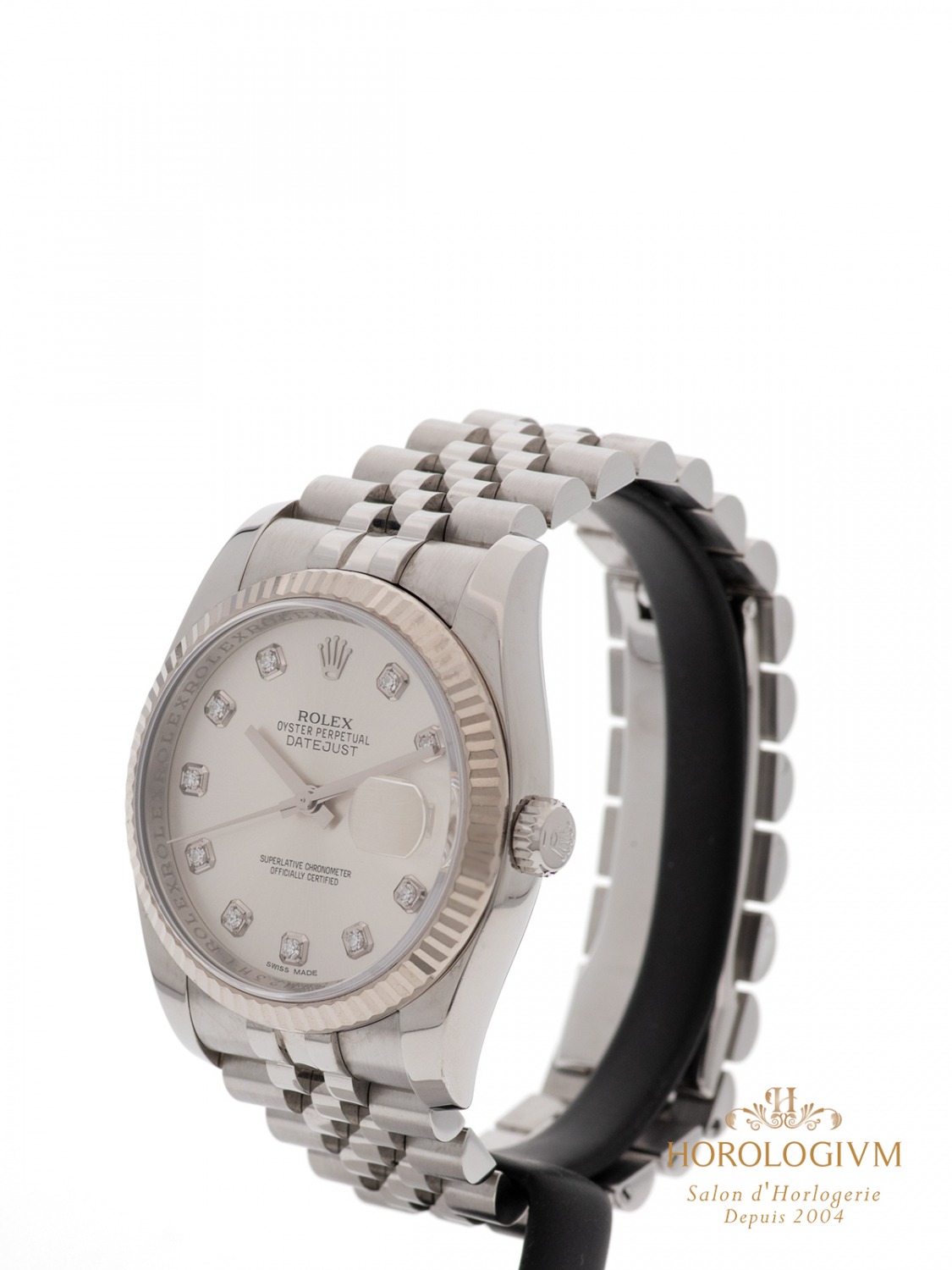 Rolex Datejust 36MM with diamonds Ref 116234 watch, silver