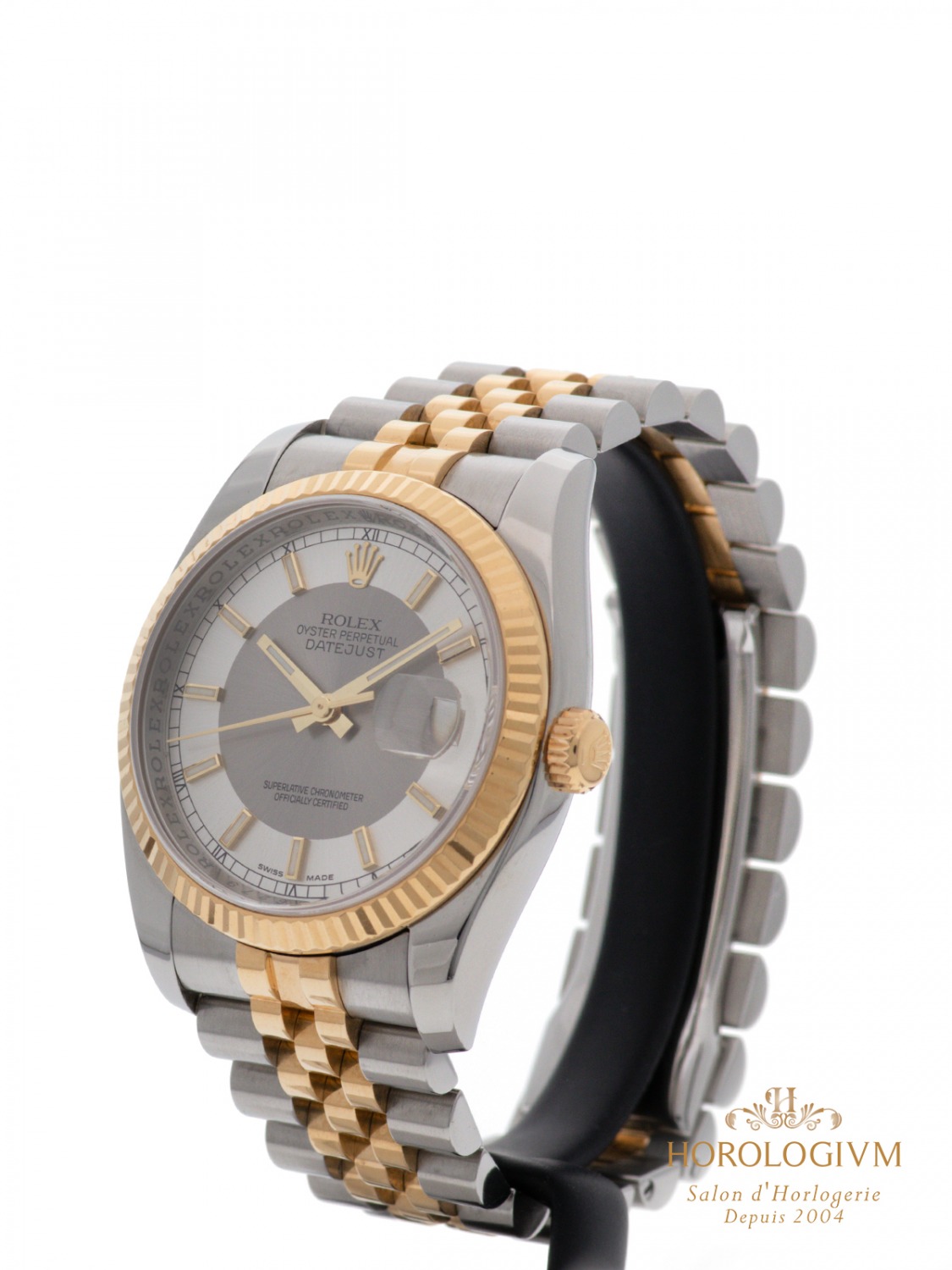 Rolex Datejust TWO-TONE 36MM REF. 116233 watch, two-tone (bi-colored) silver & yellow gold (case) and yellow gold (bezel)