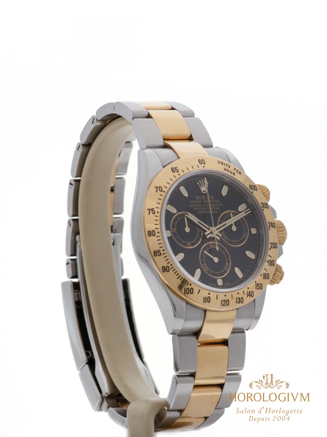Rolex Daytona Cosmograph Two-Tone REF. 116523 watch, two-tone (bi-colored) silver & yellow gold (case) and yellow gold (bezel)