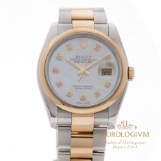 Rolex Datejust 36MM with diamonds Ref 116203 watch,  two-tone (bi-colored) silver & yellow gold (case) and yellow gold (bezel)