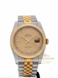 Rolex Datejust TWO-TONE 36MM REF. 116233 watch, two-tone (bi-colored) silver & yellow gold (case) and yellow gold (bezel)