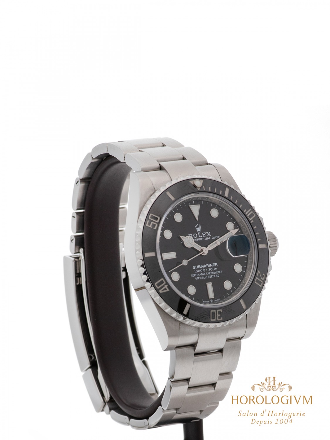 Rolex Oyster Perpetual Date Submariner 41MM Ref. 126610LN watch, silver (case) and silver & black cerachrom / ceramic (bezel)