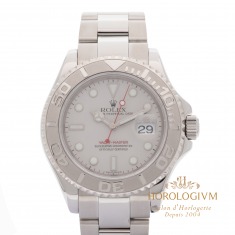 Rolex Yacht-Master Platinum Dial Bezel 40MM Ref.16622 watch, silver