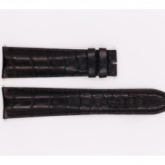 Genuine Alligator Leather Jaeger-leCoultre Strap, glossy black