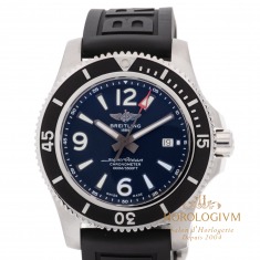 Breitling SuperOcean 44MM Ref. A17367 watch, silver (case) and silver & black (bezel)