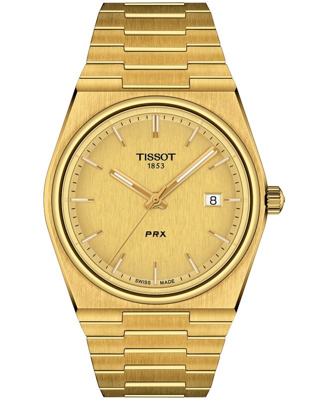 Tissot PRX 40 T137.410.33.021.00 Ref. T137.410A watch, yellow gold PVD (Physical Vapor Deposition)