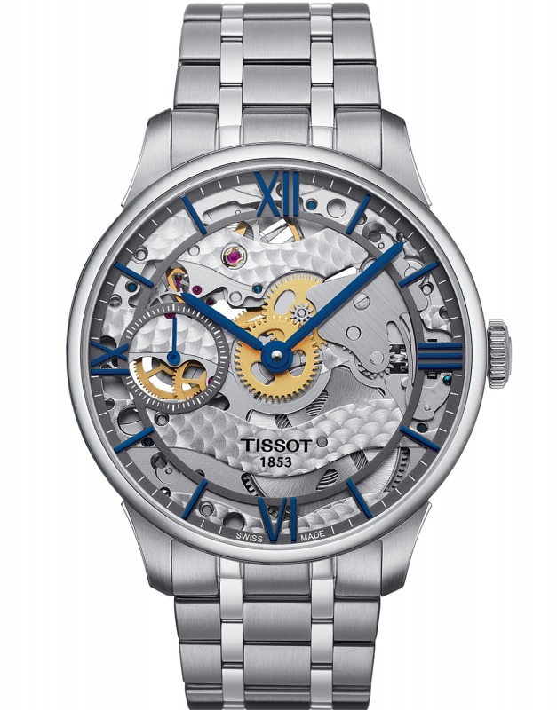 Tissot Chemin des Tourelles Squelette Mechanical T099.405.11.418.00 Ref. T099.405A watch, silver