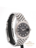 Rolex Datejust Black Diamond Dial 36MM REF. 126234, watch, silver