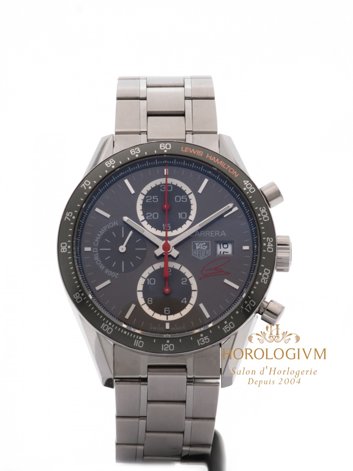 Tag Heuer Carrera Chronograph Date Calibre 16 Limited 2500 pcs Ref. CV201M, watch, silver