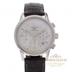LONGINES COLUMN-WHEEL CHRONO Ref. L27494722, watch, silver
