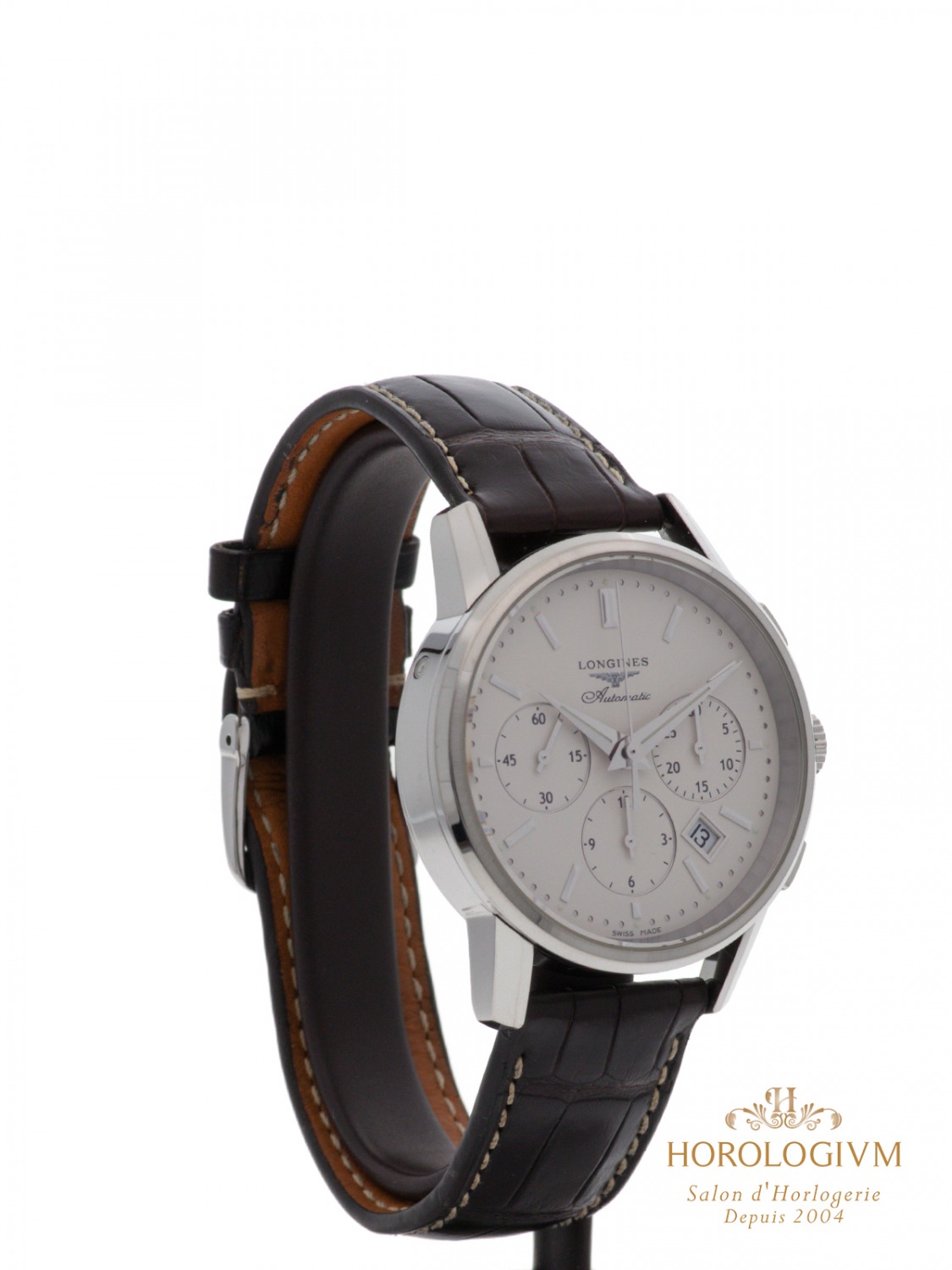 LONGINES COLUMN-WHEEL CHRONO Ref. L27494722, watch, silver