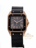 Cartier Santos 100 XL, watch, Two Tone (Bi - colred) Black & Rose Gold