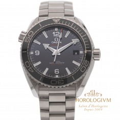 Omega Seamaster Co-Axial Planet Ocean 43.5MM REF. 21530442101001, watch, silver (case) and silver & black (bezel)