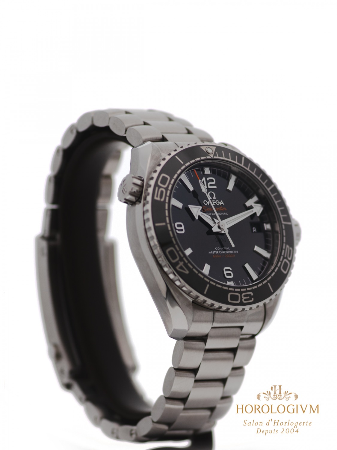 Omega Seamaster Co-Axial Planet Ocean 43.5MM REF. 21530442101001, watch, silver (case) and silver & black (bezel)