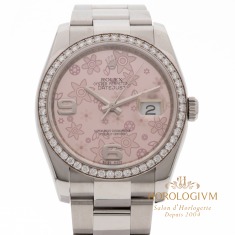 Rolex Datejust Diamond Bezel 36MM Ref.116244, watch, silver